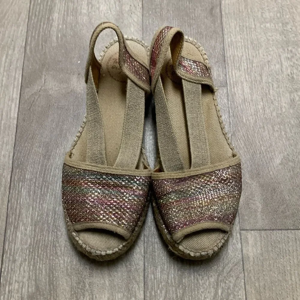 Womens‎ Toni Pons Origins Rainbow Strap Back Heel Espadrilles Shoes - Picture 2 of 8